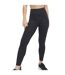 Womens/ladies Recycled Materials Leggings Jet Black Awdis-1
