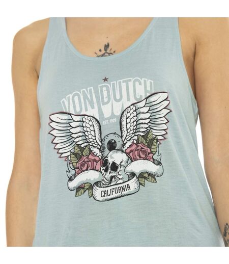 Débardeur femme loose Skull Flower Vondutch