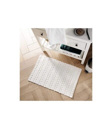 Tapis de Bain Jacquard Cleonis 50x80cm Blanc