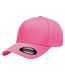Yupoong Mens Flexfit Fitted Baseball Cap (Dark Pink) - UTRW2889