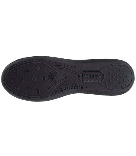 Isotoner Chaussons Ballerines femme microvelours semelle ergonomique soutien voûte plantaire