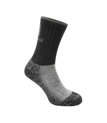 Pack Of 3  Womens/ladies Heavyweight Boot Socks  Black Karrimor