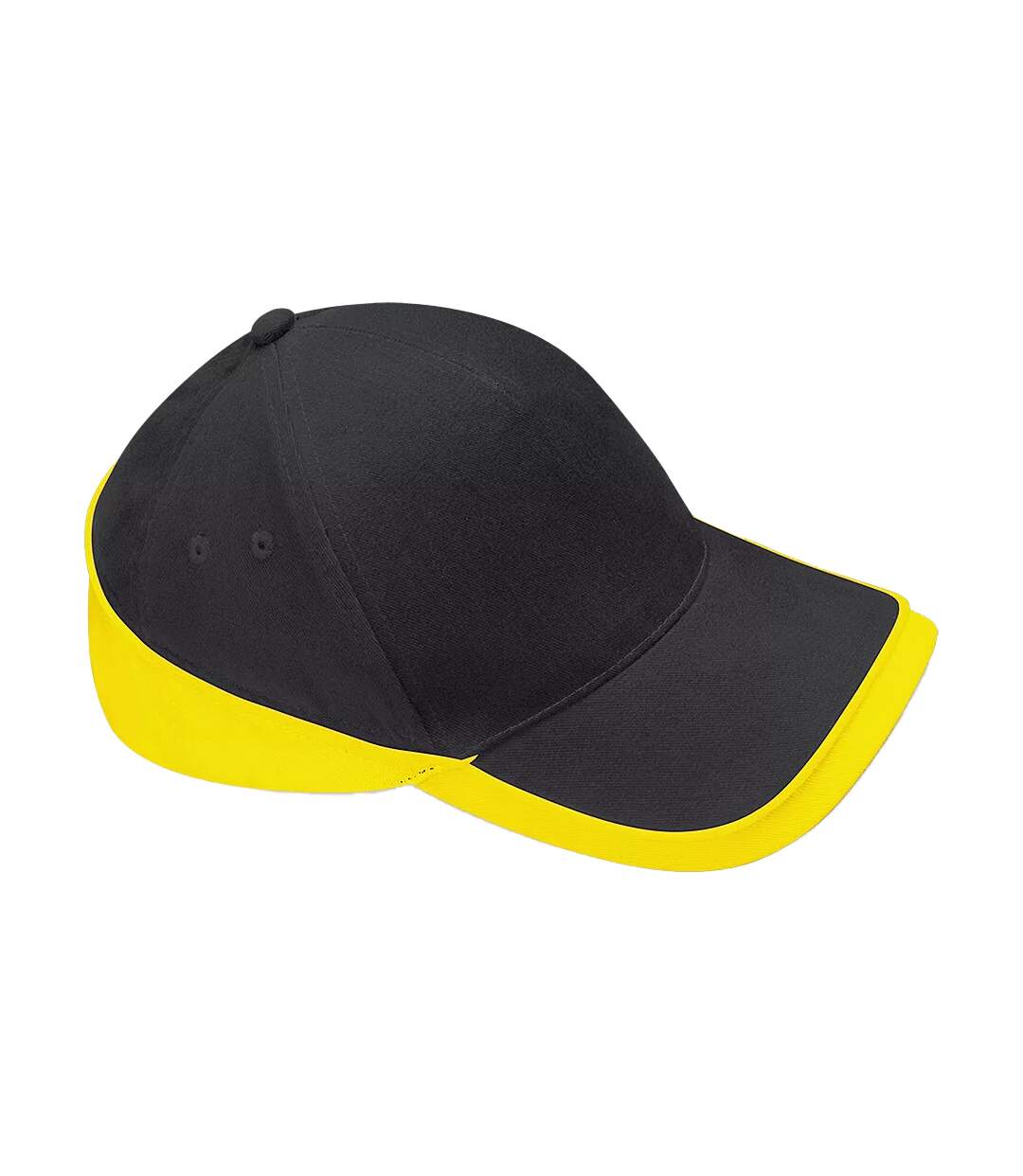 Casquette teamwear competition noir / jaune Beechfield-1