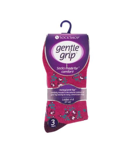 Gentle Grip - 6 Paires Chaussettes Femme Diabétiques