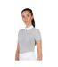 Womens/ladies Oxnam Competition Show Shirt Pearl Grey Coldstream-1