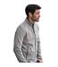 Tee Jays Mens Knitted Outdoor Fleece Jacket (Grey Melange) - UTPC3416