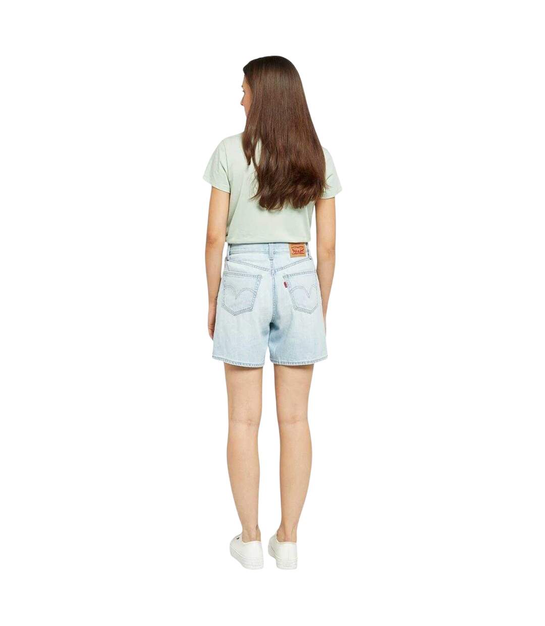Short Luxury Femme Bleu Denim Levis-3