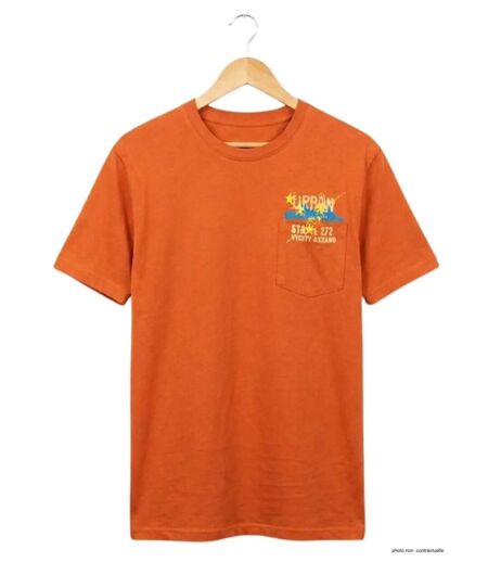 AXXANO AE1142O — Tee-shirt manches courtes avec poche poitrine pour un style casual