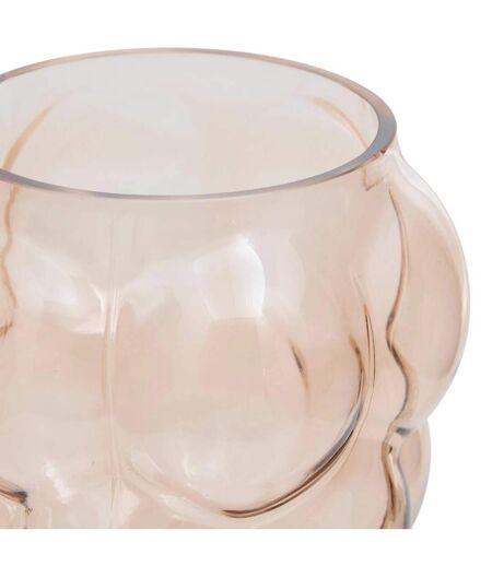 Vase en Verre Soufflé Edia 18cm Rose Clair