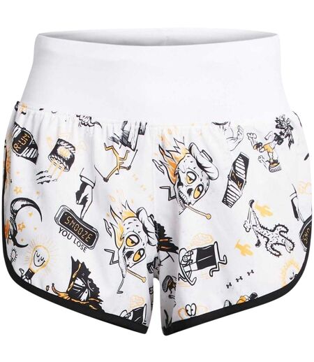 Short De Course Motif/style Imprimé Graphique Femme Blanc Under Armour