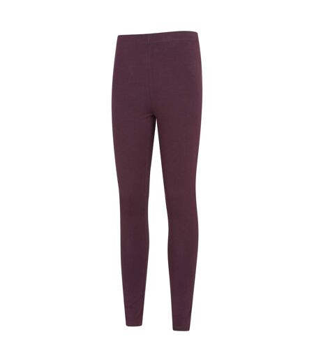 Pack Of 2  Womens/ladies Cotton Blend Midweight Leggings  Berry Mountain Warehouse