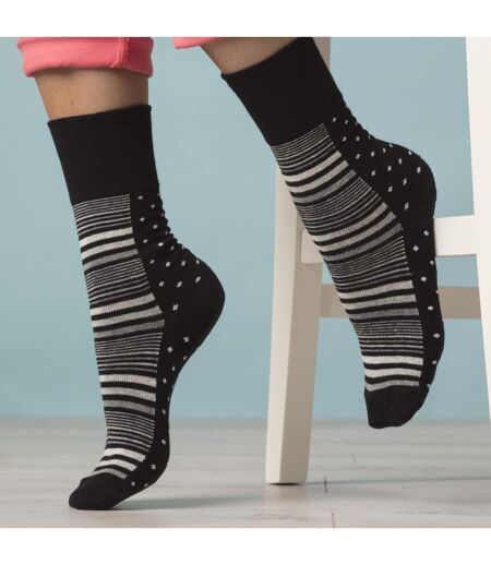 6 Paires Chaussettes Femme Bambou sans Élastique