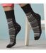 6 Paires Chaussettes Femme Bambou sans Élastique-3