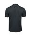 Mens luxury stretch pique polo shirt dark grey Tee Jays