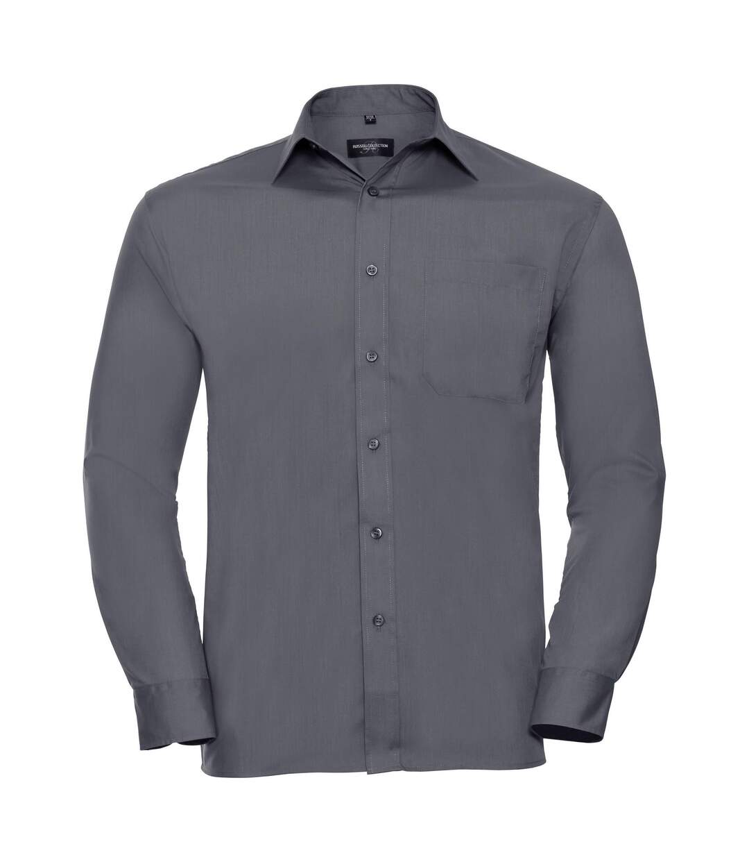 Collection Chemise À Manches Longues Pour Hommes Gris Convoi Russell-2