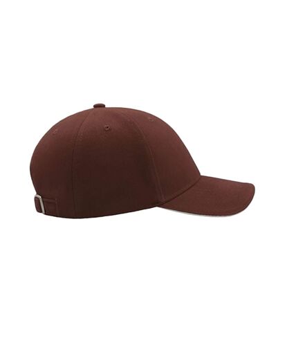 Atlantis Liberty Sandwich Heavy Brush Cotton 6 Panel Cap (Brown) - UTAB193