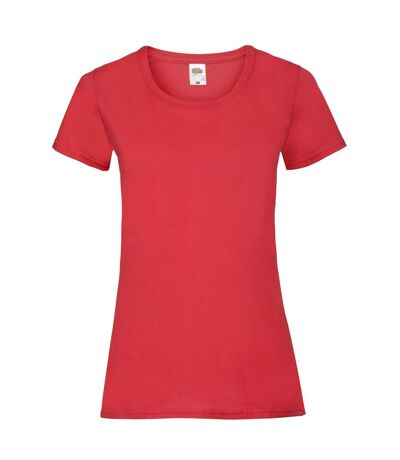 Fruit of the Loom Womens/Ladies Lady Fit T-Shirt (Red)