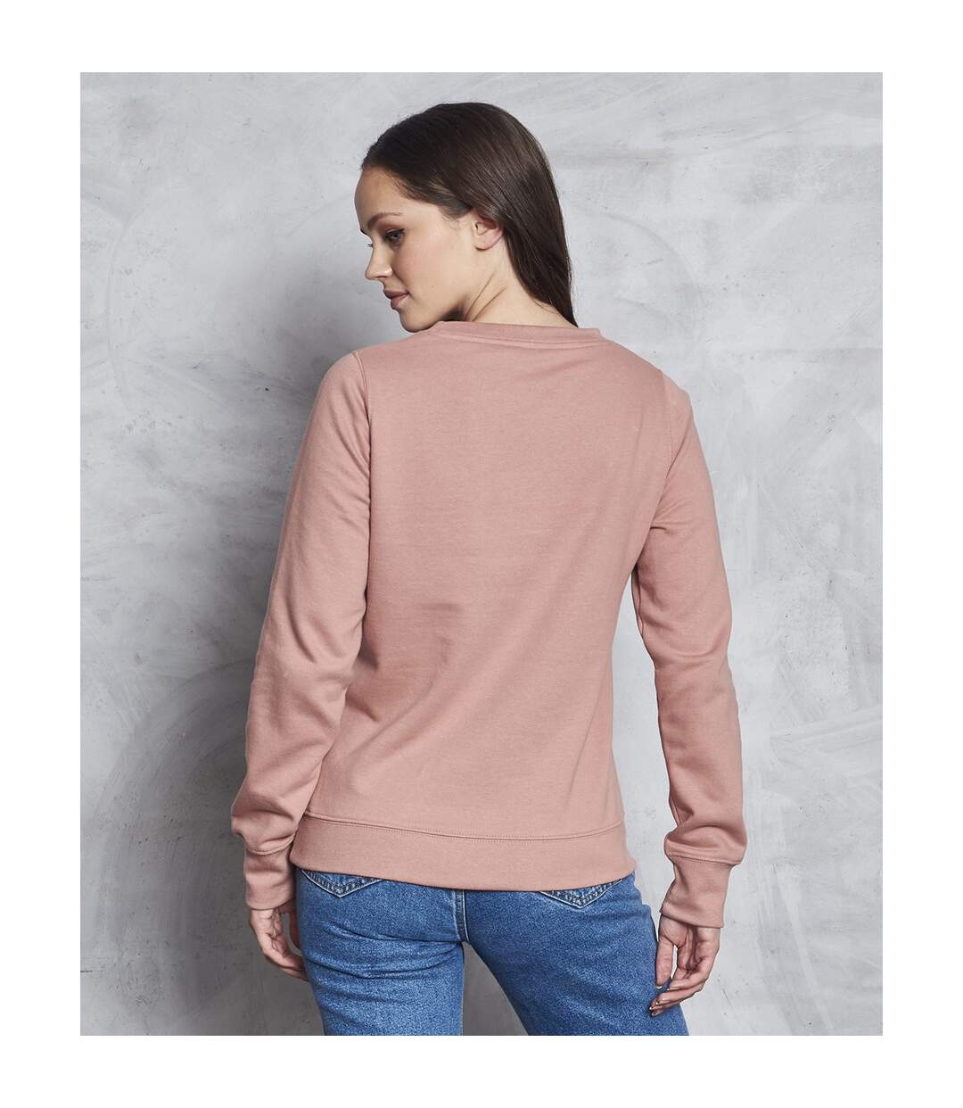 Womens/ladies sweatshirt dusty pink Awdis