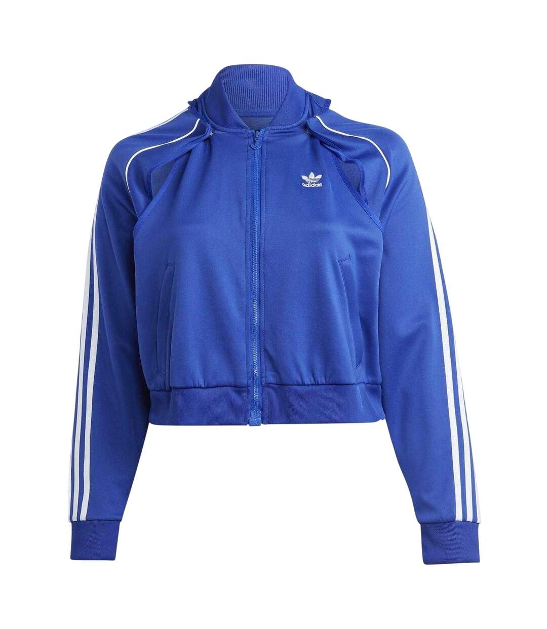 Veste De Survêtement Motif/style 3 Rayures Originals Femme Bleu Adidas-2