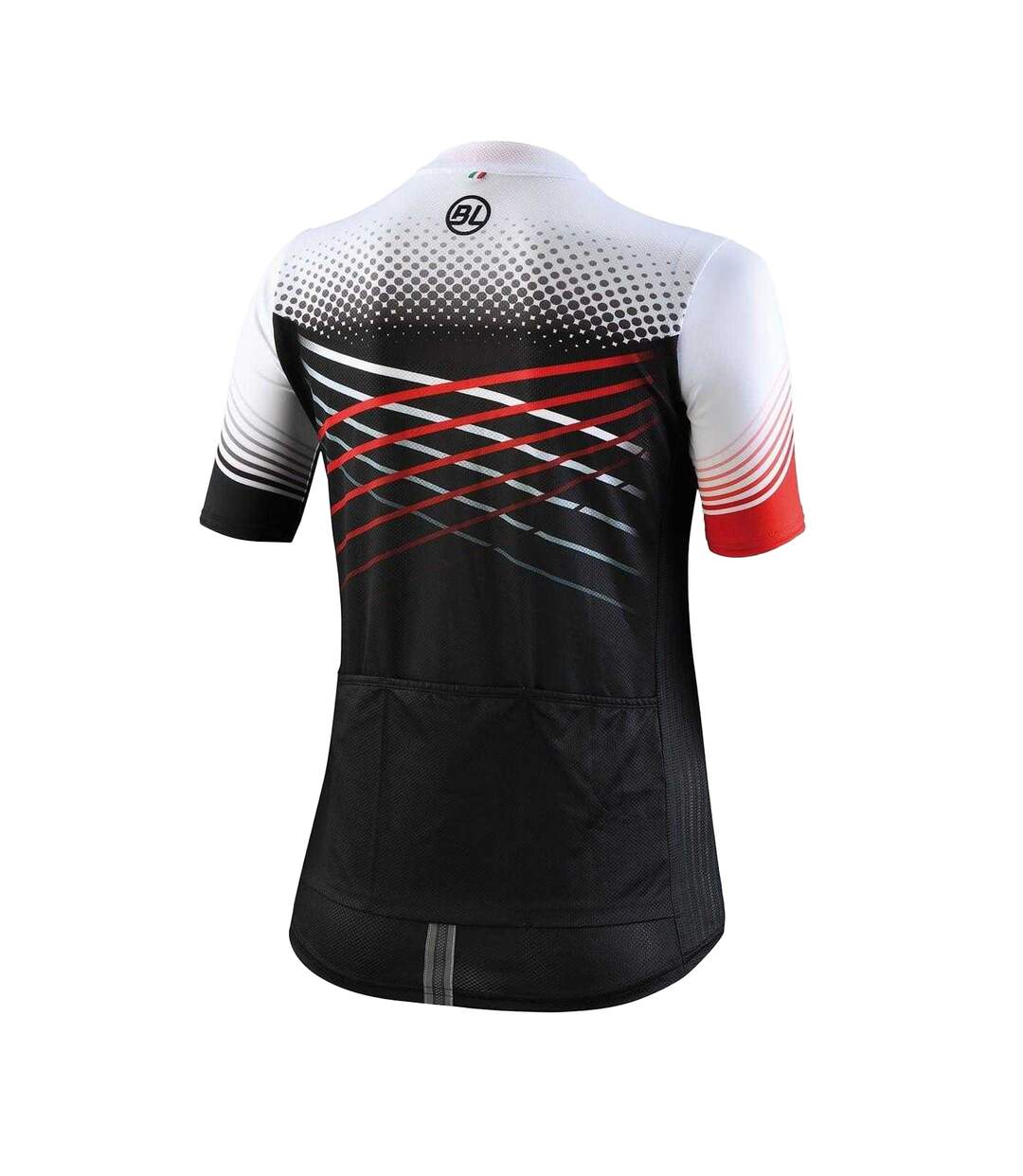 Maillot De Cyclisme Edera Mtb Femme Noir Rouge Bicycle Line-2