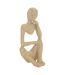 Lot de 3 Statuettes Femmes Aby 11cm Beige-2
