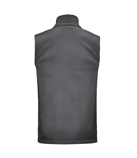 Mens Valley Gilet Steel Grey James Harvest
