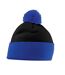 Beechfield Unisex Adult Snowstar Two Tone Beanie (Black/Bright Royal Blue) - UTBC5281