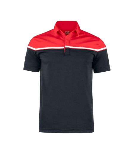 Polo Seaback Homme Noir Rouge Cutter & Buck