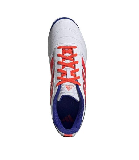 Chaussures De Foot En Salle Motif/style 3 Rayures Super Adulte Blanc Rouge Adidas
