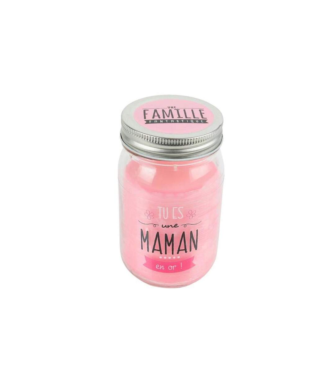 Bougie Parfumée en Verre Maman 13cm Fleur de Printemps-1
