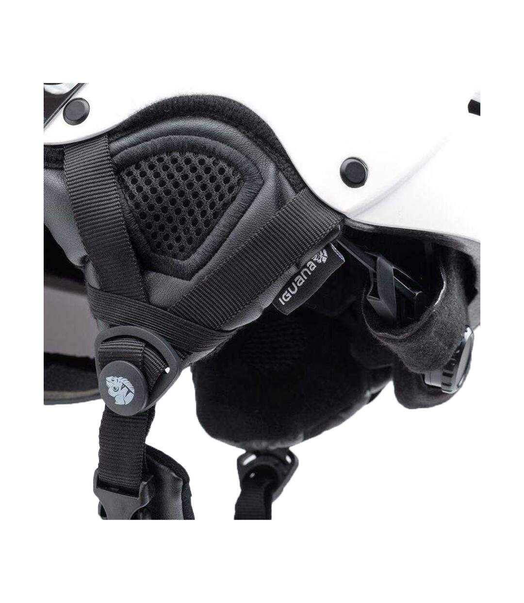 Casque Ibron Adulte L Blanc Gris Iguana-4