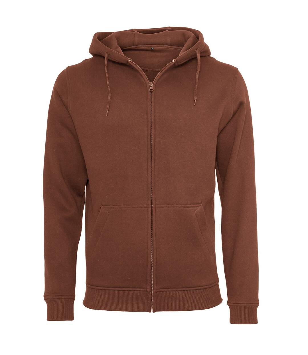 Mens heavy zip up hoodie bark Build Your Brand