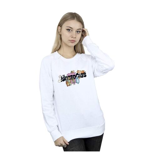 Disney - Sweat THE ARISTOCATS MUSIC LOGO - Femme (Blanc) - UTBI14159