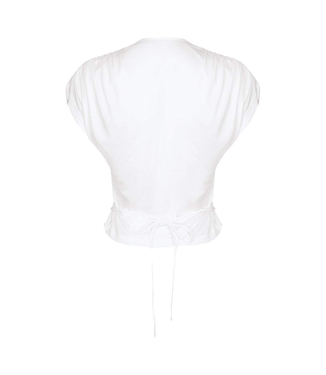 Haut Court Motif/style À Nouer Femme Blanc Pinko-3