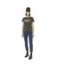 T-shirt femme col rond allover et print devant Leopard Vondutch-4