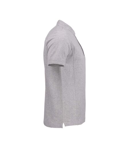 James Harvest Mens Shellden Jacquard Polo Shirt (Ash) - UTUB373