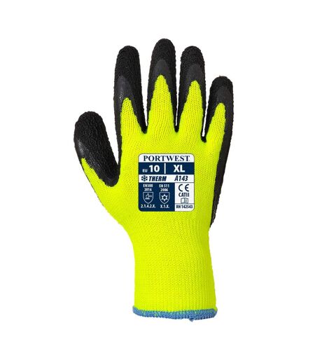 Gants adhérents a143 adulte m jaune / noir Portwest