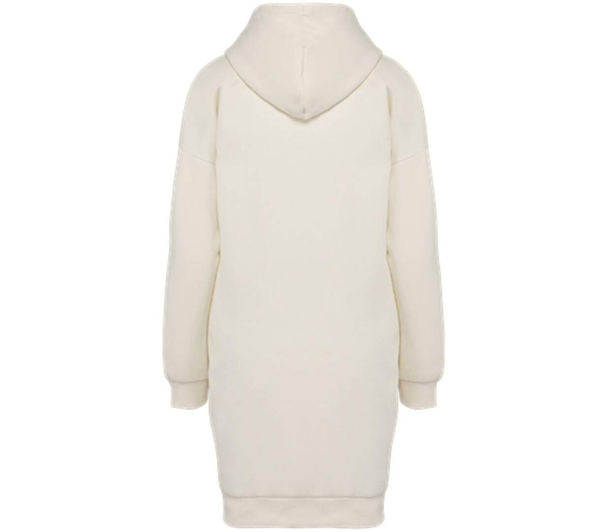 Robe sweat à capuche - Femme - PAT5005 - beige ivoire-3
