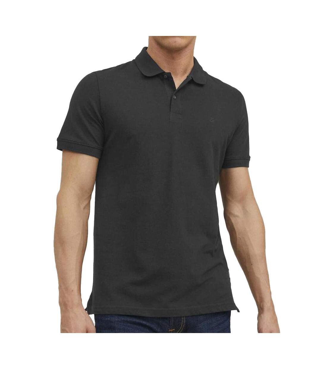 Polo Noir Homme Jack & Jones Basic - 3XL-1