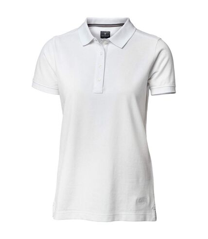 Nimbus Womens/Ladies Yale Short Sleeve Polo Shirt (White)