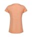 Womens/ladies Fingal Edition Jersey Moisture Wicking T-shirt Orange Regatta-2