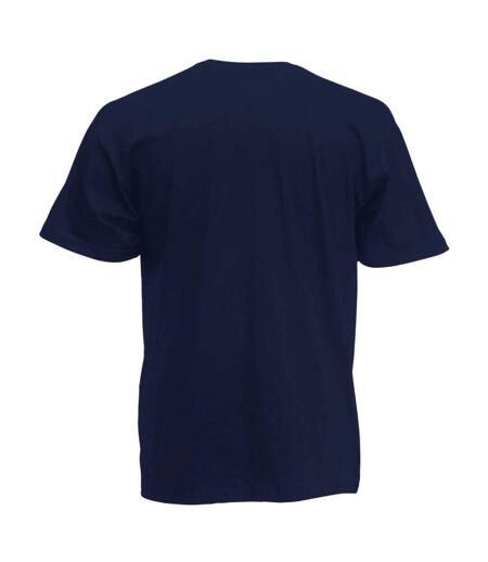 Fruit Of The Loom Mens Valueweight V-Neck T-Short Sleeve T-Shirt (Deep Navy)