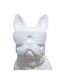Sculpture Design Chien Dude 37cm Blanc-4