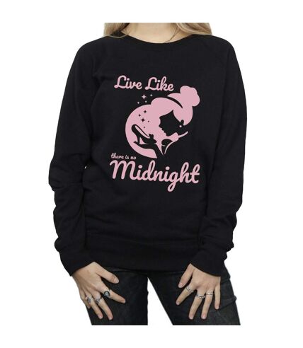 Disney Princess Womens/Ladies Cinderella No Midnight Sweatshirt (Black)