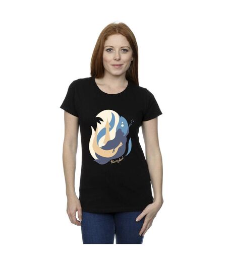Disney T-shirt en coton Femme/Ladies The Little Mermaid Colour Silhouettes (Noir) - UTBI26316