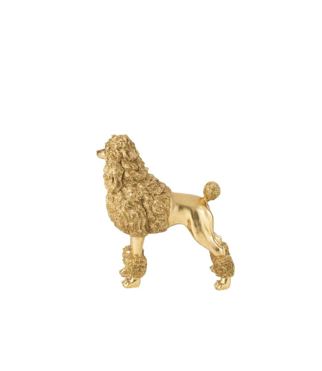 Statue Caniche Debout Trina 66cm Doré-4