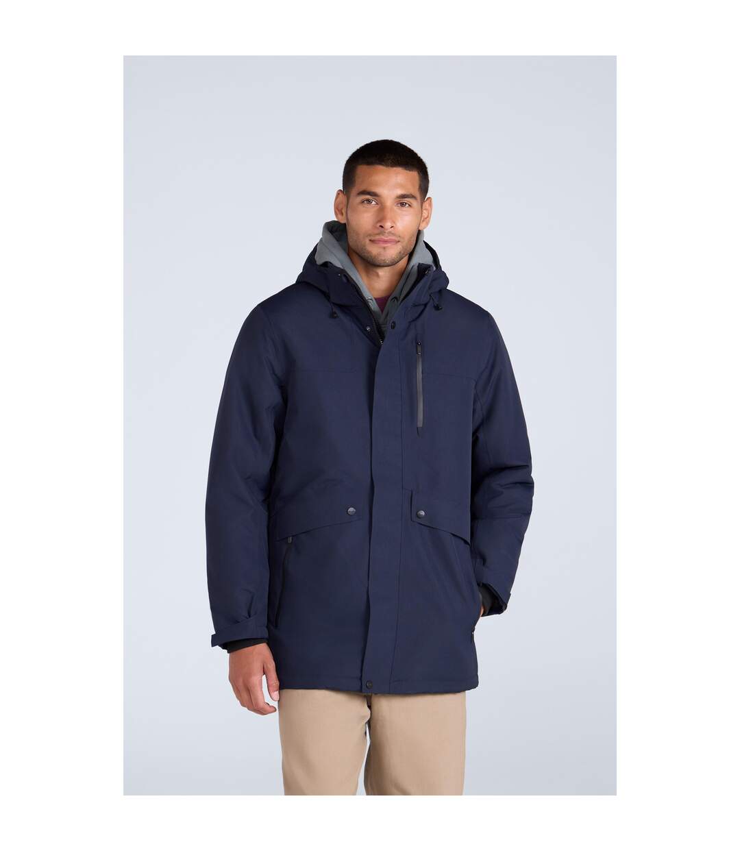 Parka Lisbon Homme Bleu Marine Animal-1