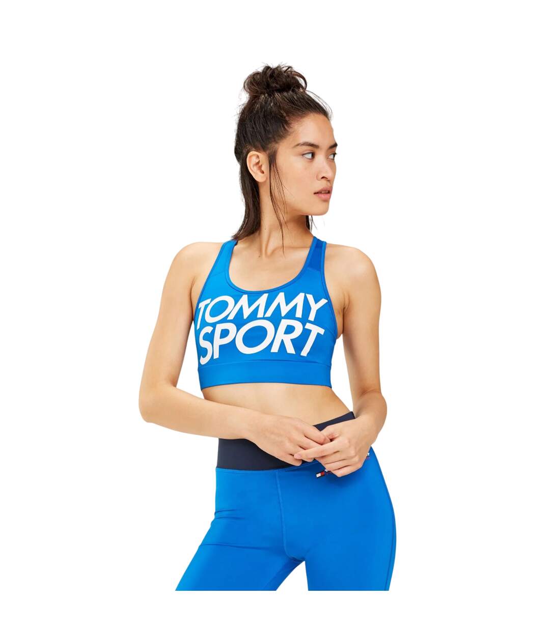 Brassière De Sport Femme Bleu Blanc Tommy Hilfiger-4