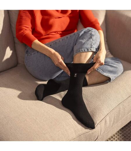 Gentle Grip - Chaussettes Thermiques Homme Sans Compression Confort Diabétiques
