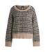 Pull Style Tricoté Fernade Femme Beige Boss-2